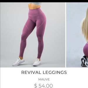 Alphalete revival leggings in mauve